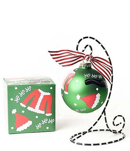 Coton Colors Santa Starter Pack Glass Ornament With Stand Set