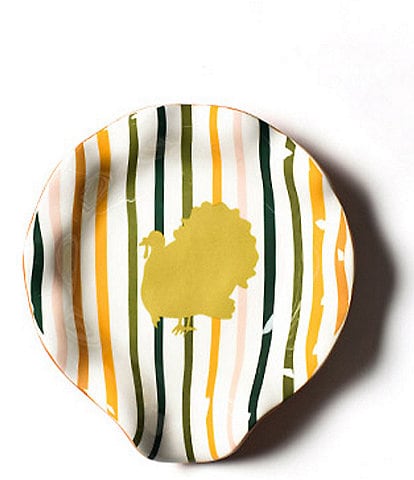 Coton Colors Turkey Stripes Ruffle Spoon Rest