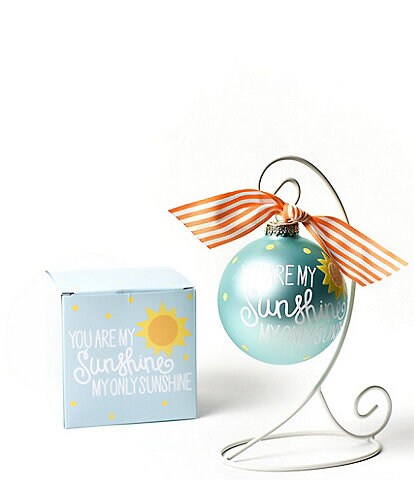 Coton Colors You Are My Sunshine Glass Ornament with Swirl Stand Set