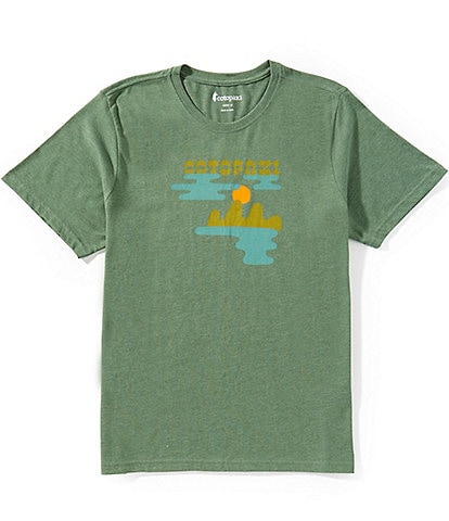 Cotopaxi Sunrise Lake Short Sleeve Multi-Color Graphic T-Shirt