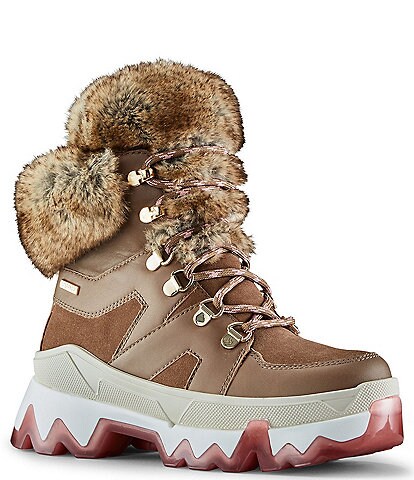 Cougar Warrior Faux Fur Waterproof Leather and Suede Cold Weather Boots