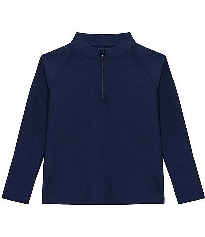 Courtside Kids Little Boys Long Sleeve Quarter Zip Pullover