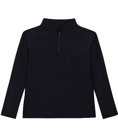 Courtside Kids Little Boys Long Sleeve Quarter Zip Pullover