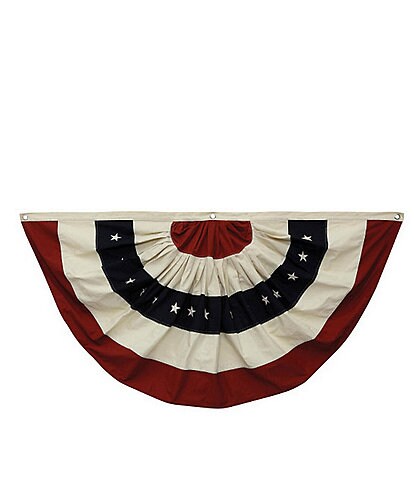 Creative Co Op American Flag Half Circle Fabric Wall Decor