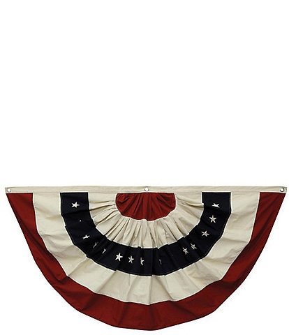 Creative Co Op American Flag Half Circle Fabric Wall Decor