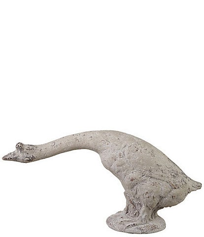 Creative Co Op Distressed Magnesia Leaning Goose Figurine