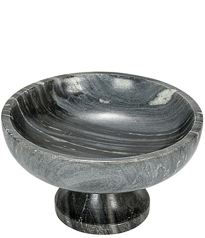 Creative Co Op Marble Footed Pedestal Bowl