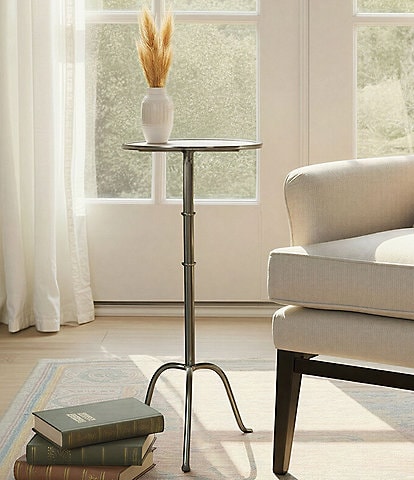 Creative Co Op Round Sleek Metal Martini Side Table