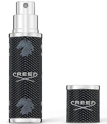 CREED Black Leather Refillable Travel Fragrance Atomizer