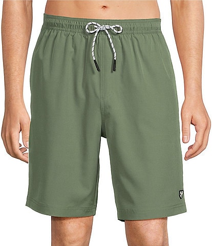 Cremieux 9" Classic Solid Swim Trunks