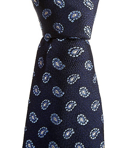 Cremieux Adam Pine 3 1/4#double; Woven Silk Tie