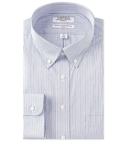 Cremieux Advanced Generation Non-Iron Classic Fit Button Down Collar Checked Dress Shirt