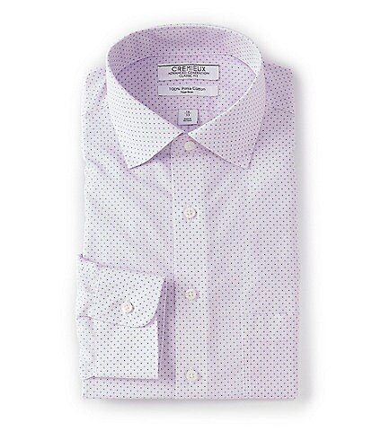 Cremieux Advanced Generation Non-Iron Classic-Fit Spread Collar Dotted Dress Shirt