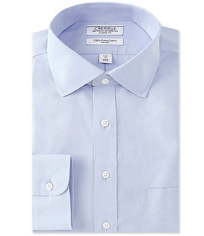 Cremieux Advanced Generation Non-Iron Classic Fit Spread Collar Solid Dress Shirt