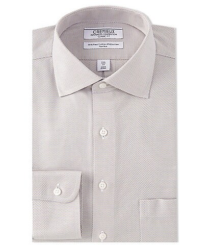 Cremieux Advanced Generation Slim Fit Non-Iron Spread Collar Textured Dash Dress Shirt