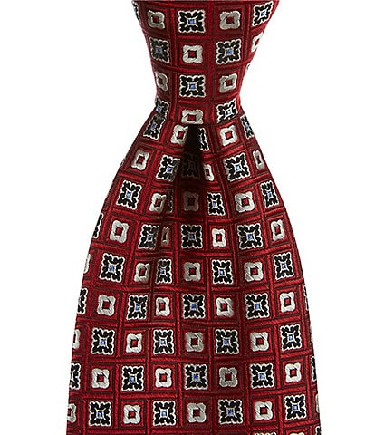 Cremieux Alvin Multi Squares 3.4" Silk Tie