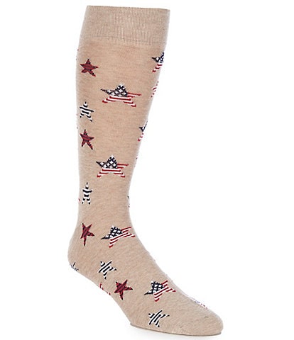 Cremieux Americana Stars-And-Stripes Crew Dress Socks
