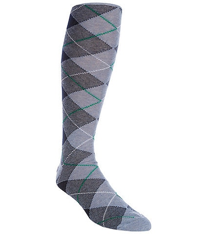 Cremieux Argyle Pattern Over-The Calf Dress Socks