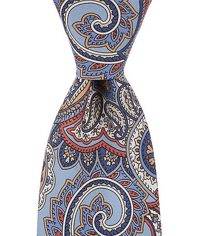Cremieux Ashby Print Paisley 3 1/8" Woven Silk Tie