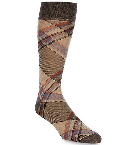 Cremieux Big & Tall Plaid Crew Dress Socks