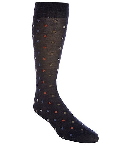 Cremieux Big & Tall Small Dots Crew Dress Socks