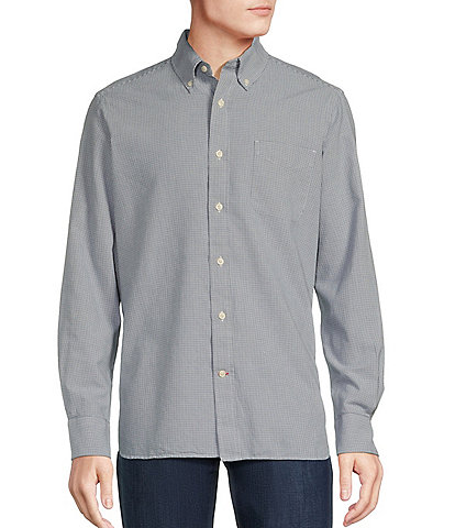 Cremieux Blue Label Big & Tall Check Oxford Long Sleeve Woven Shirt