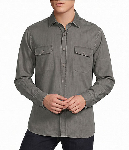 Cremieux Blue Label Big & Tall Solid Woven Shirt