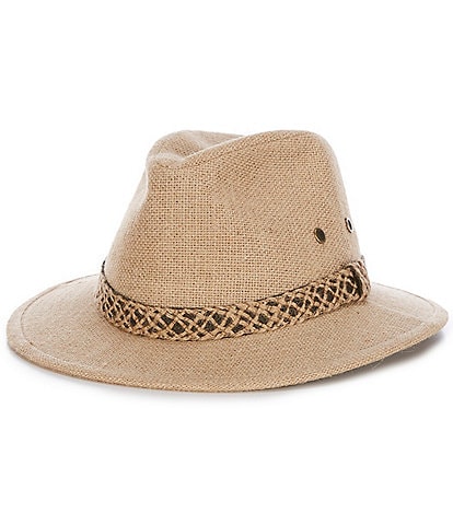 Cremieux Blue Label Burlap Panama Hat