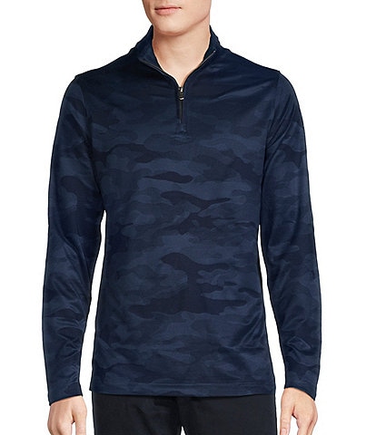 Cremieux Blue Label Camouflage Interlock Long Sleeve Quarter-Zip Pullover