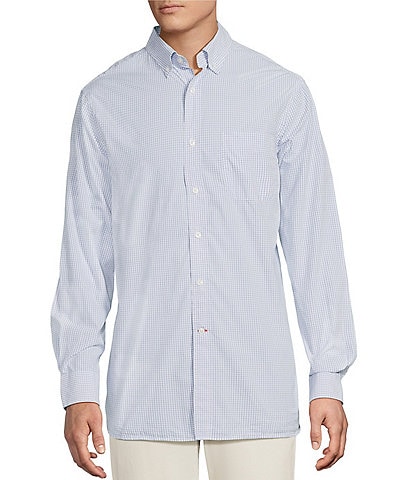 Cremieux Blue Label Check Poplin Long Sleeve Woven Shirt