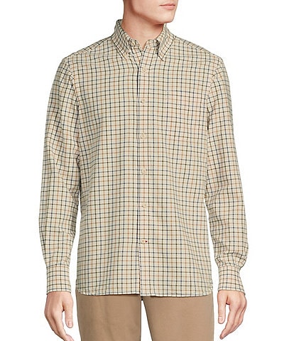 Cremieux Blue Label Classic Fit Medium Plaid Oxford Long Sleeve Woven Shirt