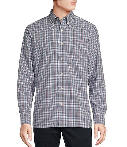 Cremieux Blue Label Classic Fit Plaid Oxford Long Sleeve Woven Shirt