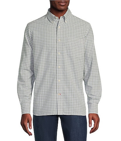 Cremieux Blue Label Classic Fit Plaid Oxford Long Sleeve Woven Shirt