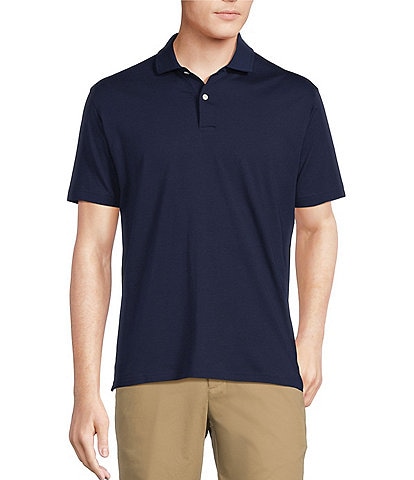 Cremieux Blue Label Classic Fit Stretch Jersey Solid Short Sleeve Polo Shirt