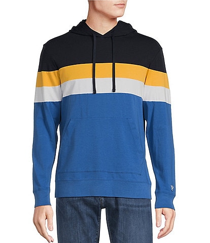 Cremieux Blue Label Color Block Popover Long Sleeve Hoodie