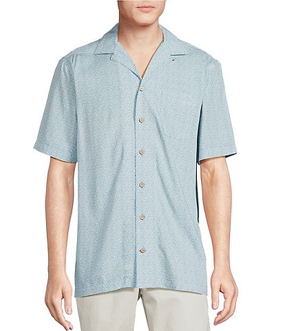 Cremieux Blue Label Floral Print Short Sleeve Woven Camp Shirt
