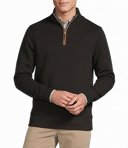Cremieux Blue Label Interlock Quarter-Zip Pullover