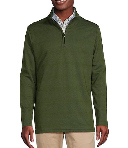 Cremieux Blue Label Jacquard Quarter-Zip Pullover