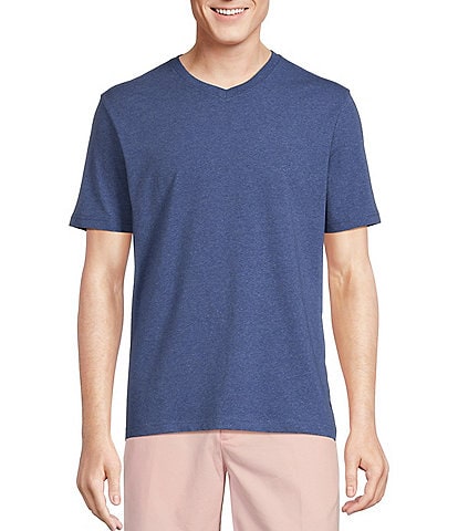 Cremieux Blue Label Jersey Knit Short Sleeve V-Neck T-Shirt