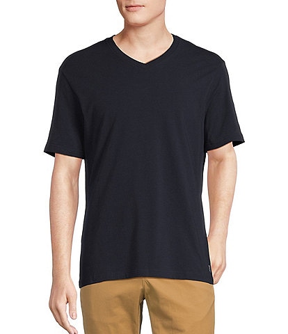 Cremieux Blue Label Jersey Knit Short Sleeve V-Neck T-Shirt