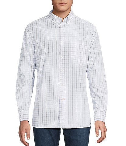 Cremieux Blue Label Large Check Poplin Long Sleeve Woven Shirt