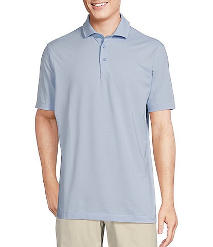 Cremieux Blue Label Lightweight Pique Jersey Short Sleeve Polo Shirt