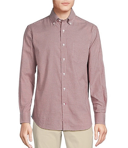 Cremieux Blue Label Long Sleeve Button Down Check Oxford Woven Shirt