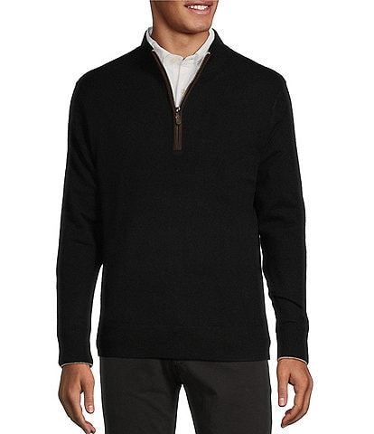 Cremieux Blue Label Luxury Cashmere Quarter-Zip Sweater