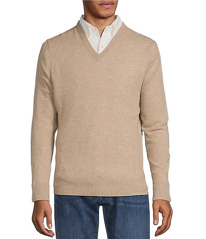 Cremieux Blue Label Luxury Cashmere V-Neck Sweater