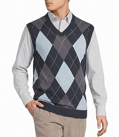 Cremieux Blue Label Madison Ave Collection Argyle Sweater Vest