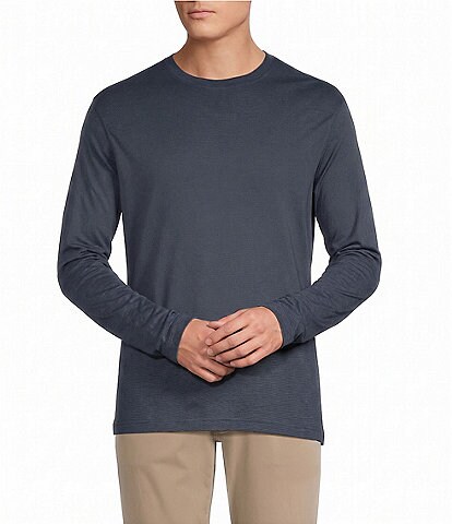 Cremieux Blue Label Micro Stripe Long Sleeve T-Shirt
