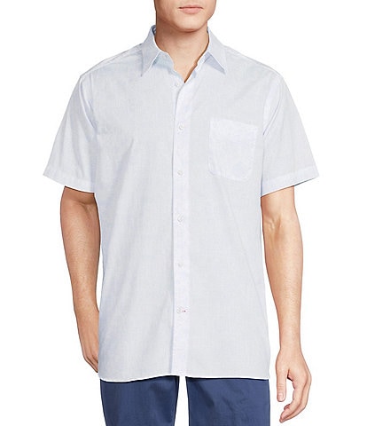 Cremieux Blue Label Multi Color Floral Print Short Sleeve Woven Shirt