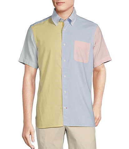 Cremieux Blue Label Multicolor Oxford Short Sleeve Woven Shirt