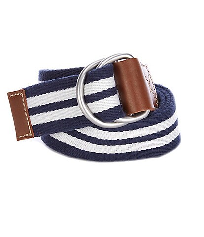 Cremieux Blue Label Stripe Herringbone Belt